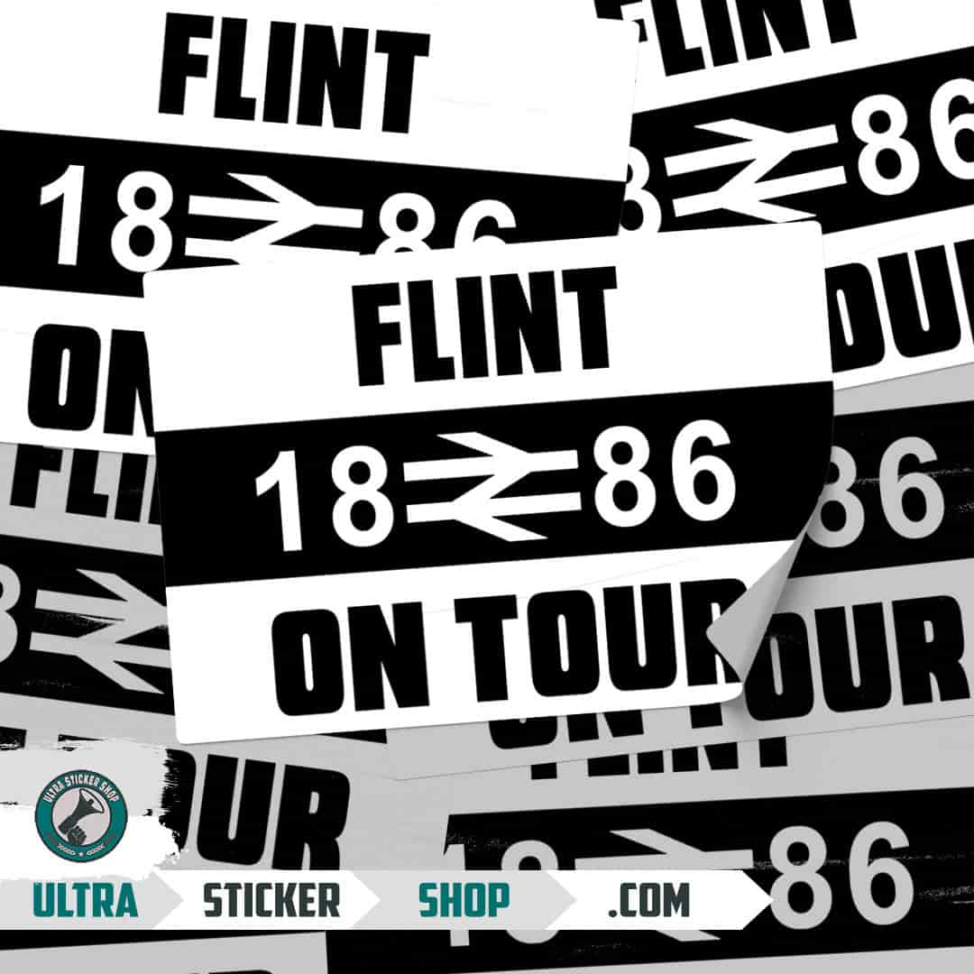 Flint 1886 on tour Nalepnice