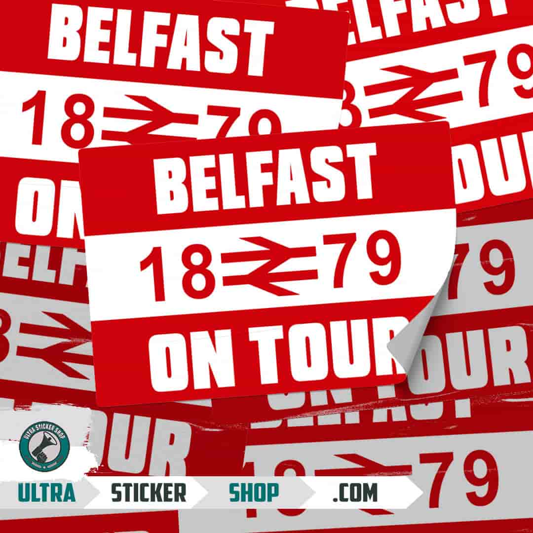 Belfast 1879 on tour Nalepnice