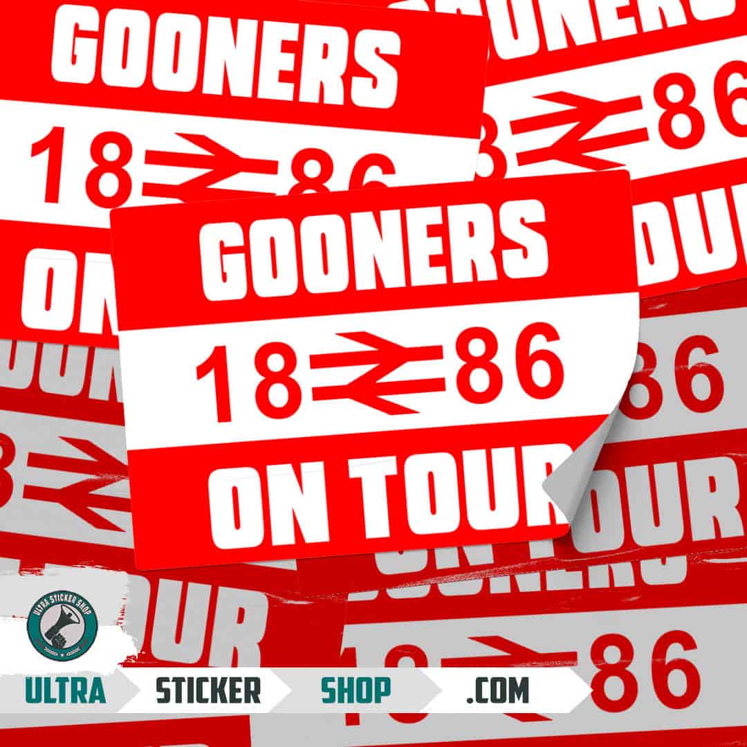 Gooners 1886 on tour Adesivos