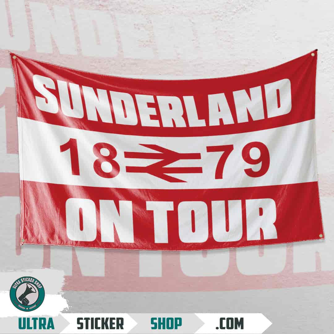 Sunderland 1879 on tour Bandera