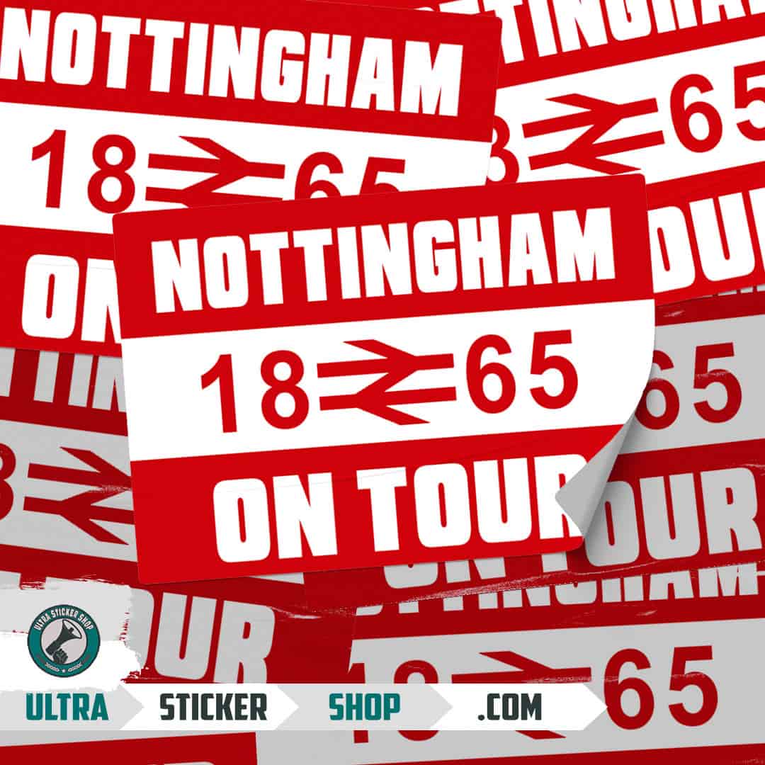 Nottingham 1865 on tour Nalepnice