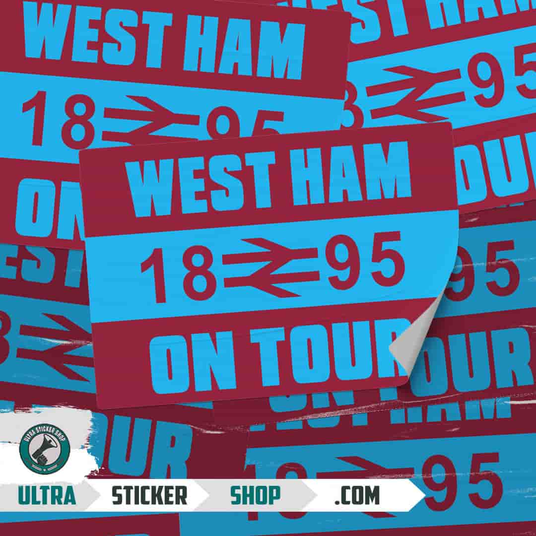 West Ham 1895 on tour Aufkleber