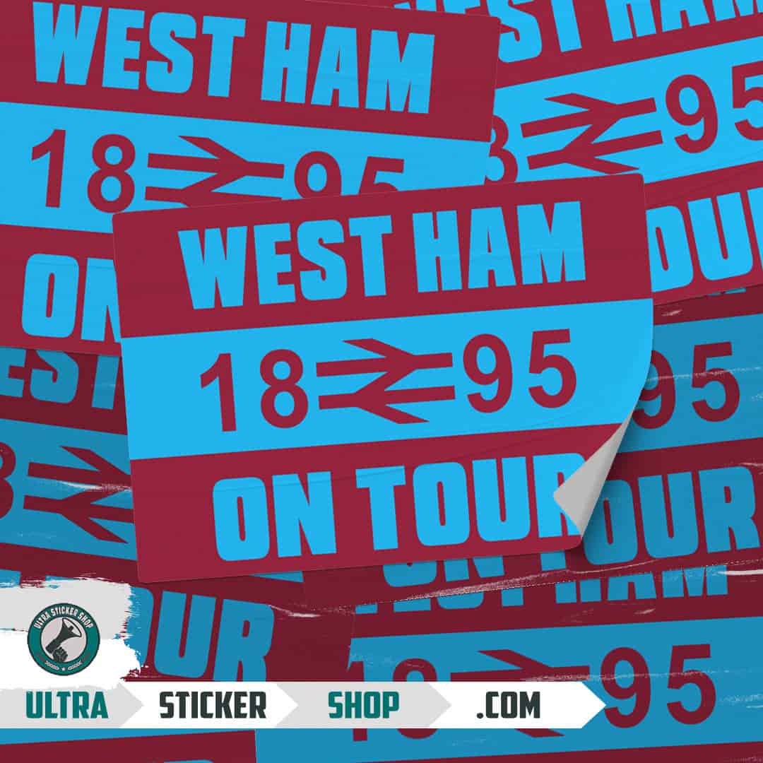 West Ham 1895 on tour Aufkleber