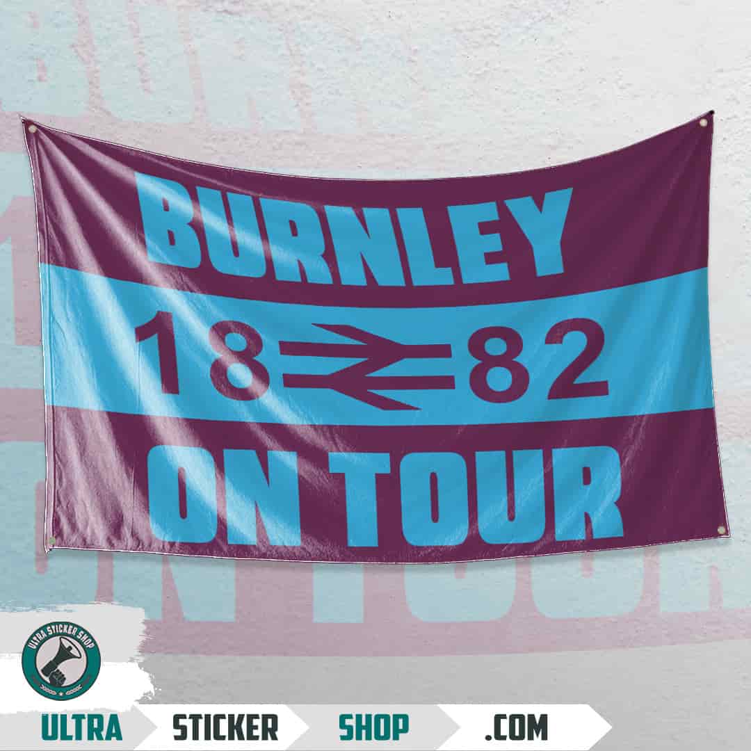 Burnley 1882 on tour Flagga