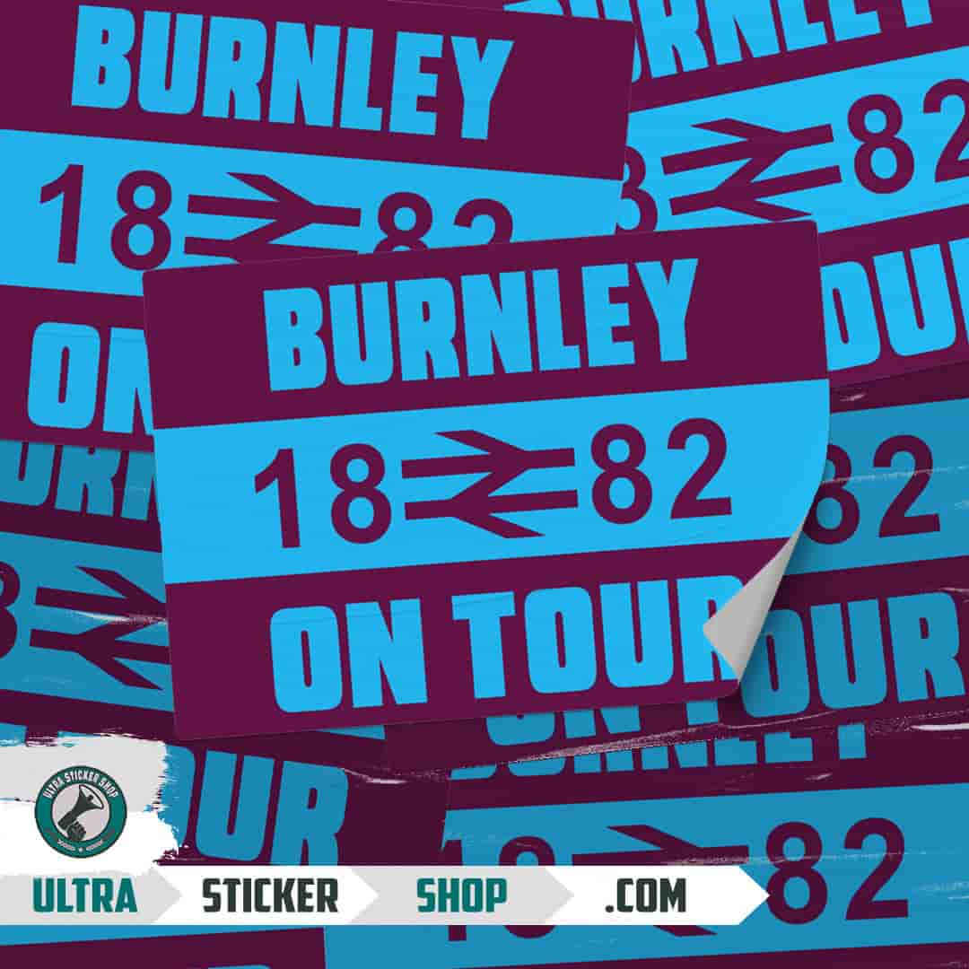 Burnley 1882 on tour Klistermärken