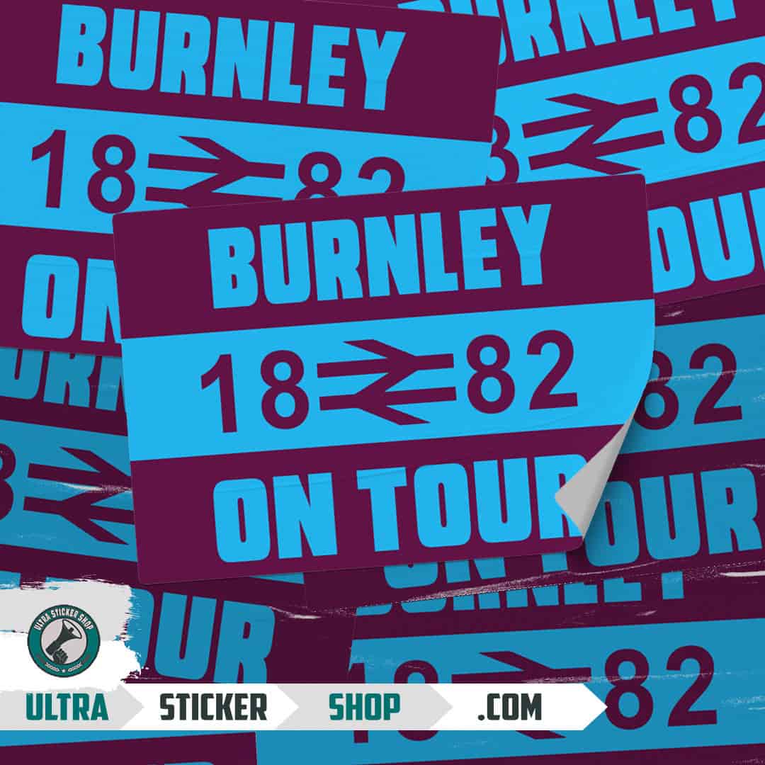 Burnley 1882 on tour Nálepky