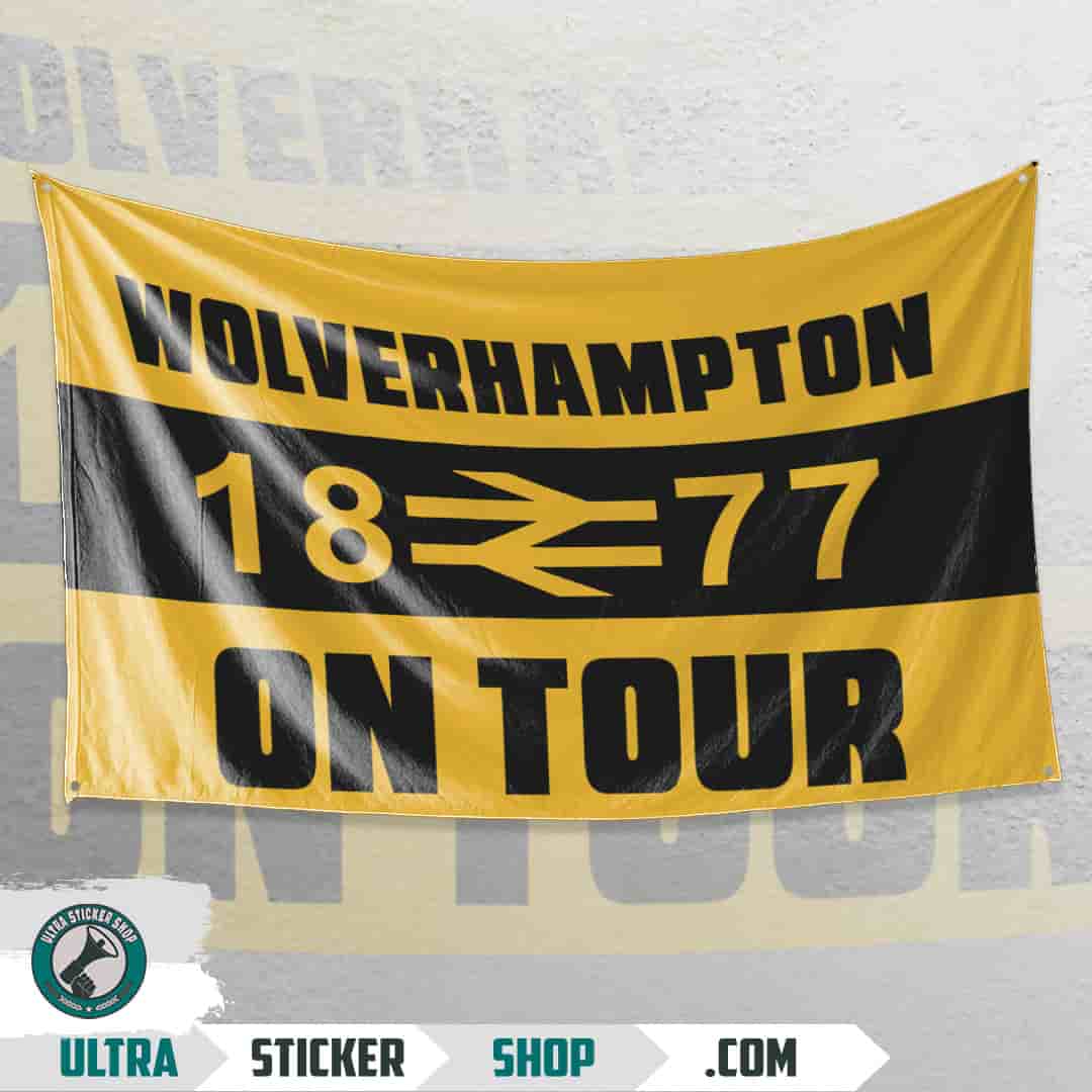 Wolverhampton 1877 on tour Flagge