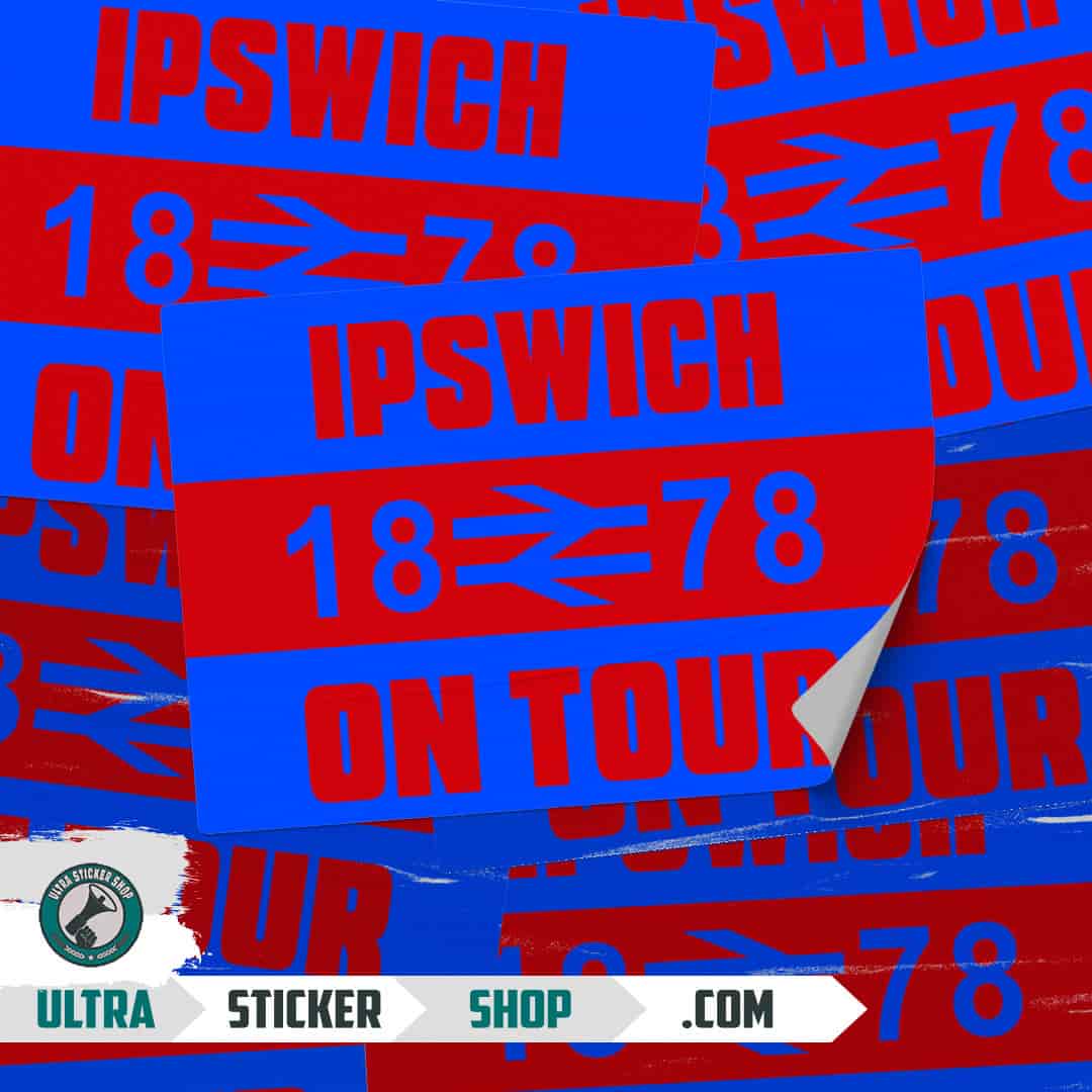 Ipswich 1878 on tour Nalepnice