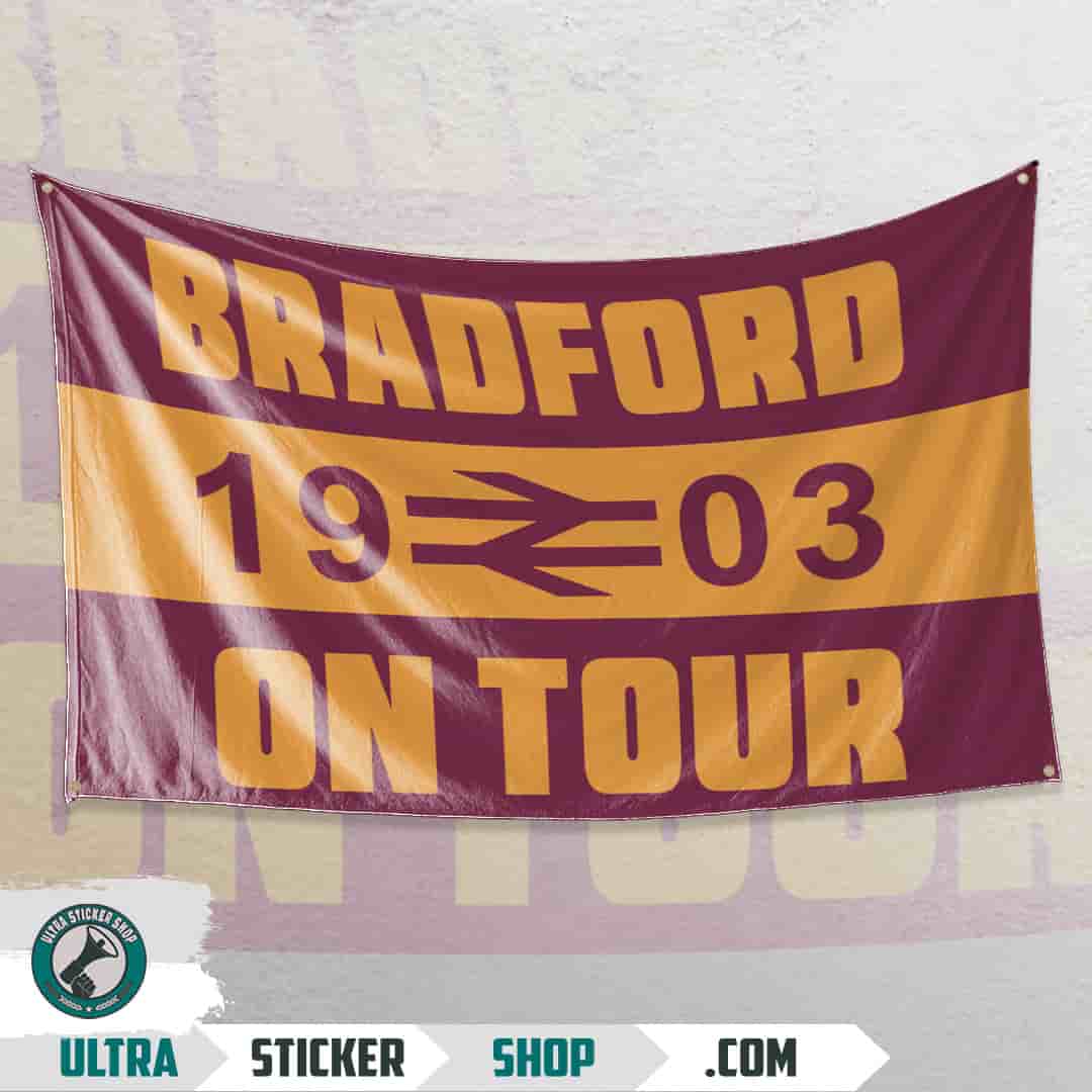 Bradford 1903 on tour Flagge