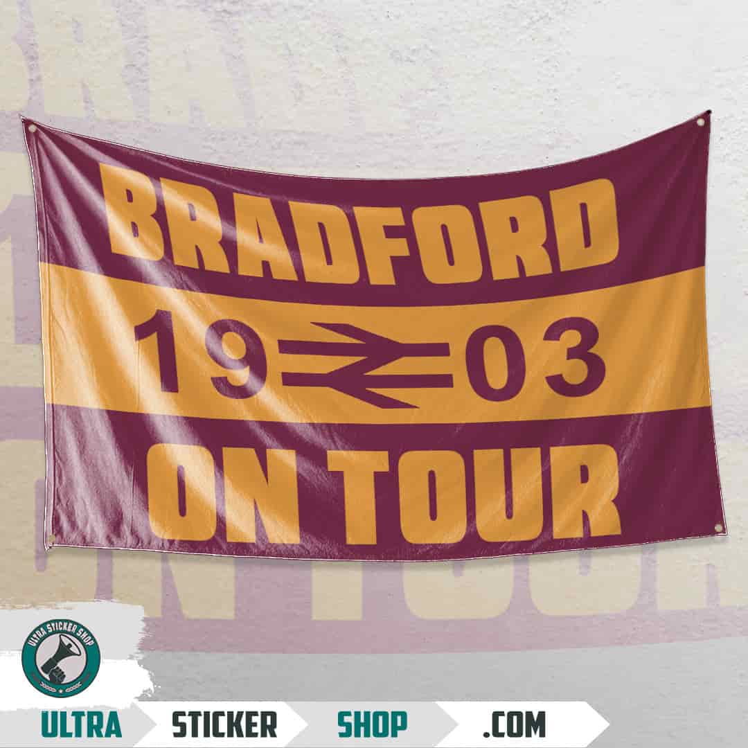 Bradford 1903 on tour Flagge
