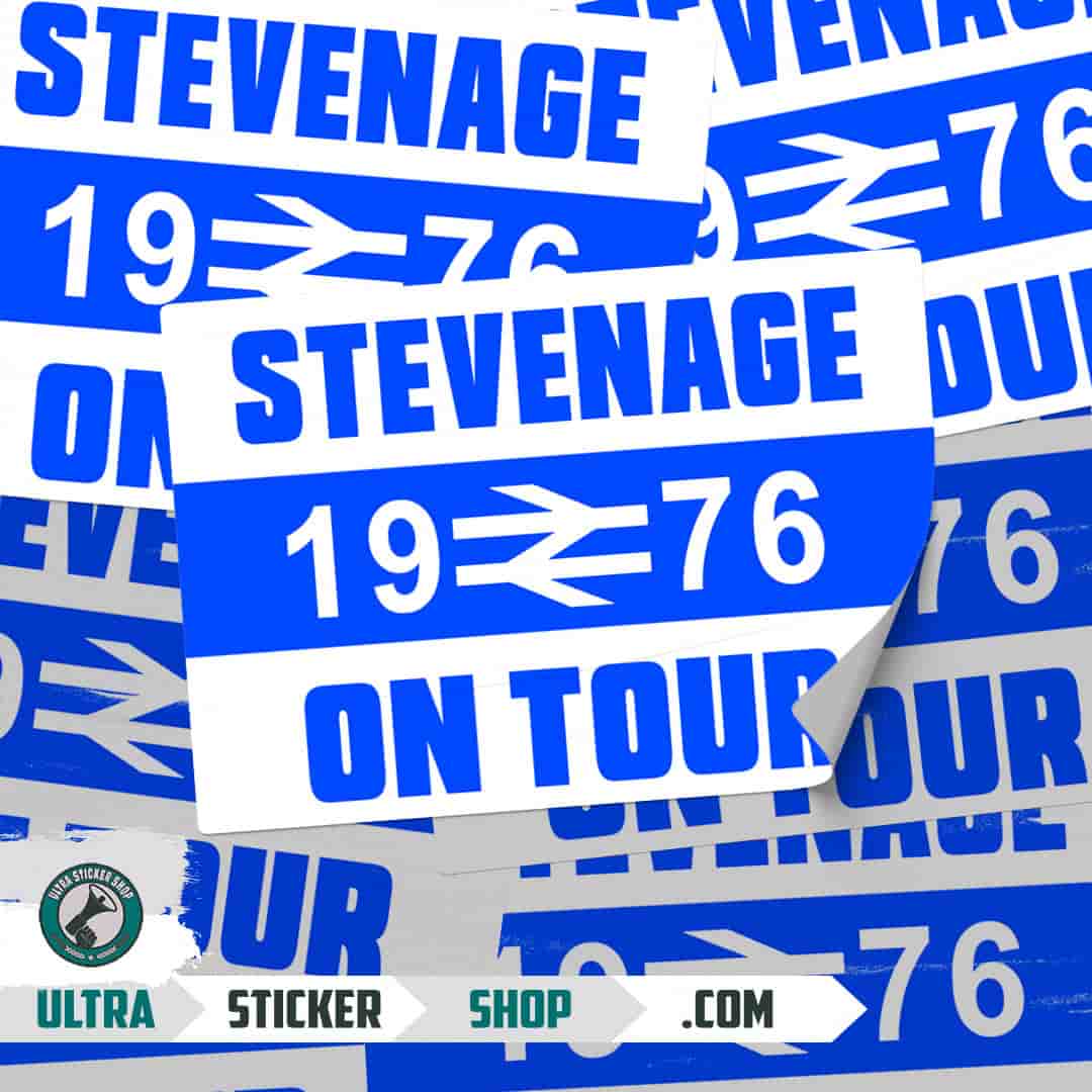 Stevenage 1976 on tour Nalepnice