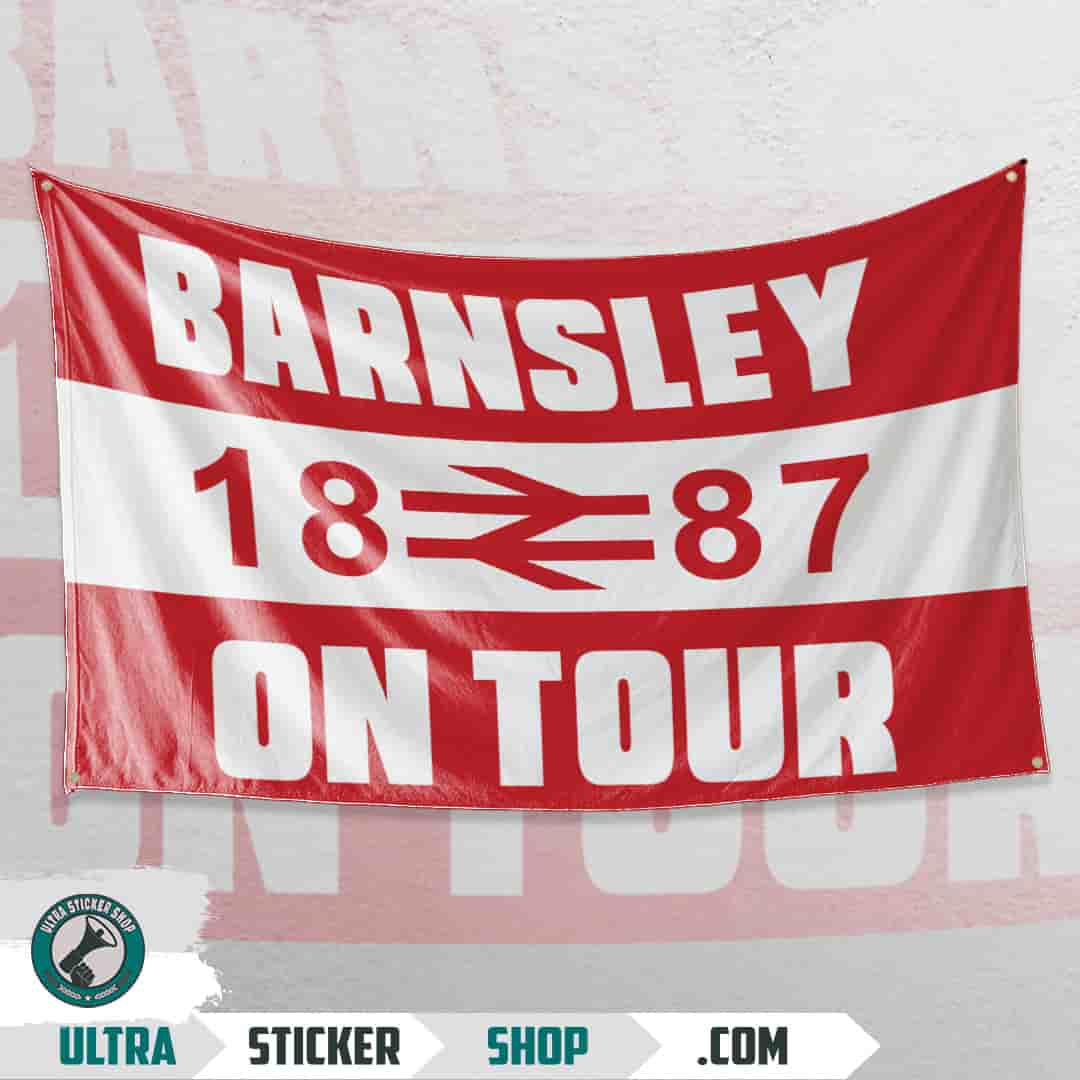 Barnsley 1887 on tour Flagge