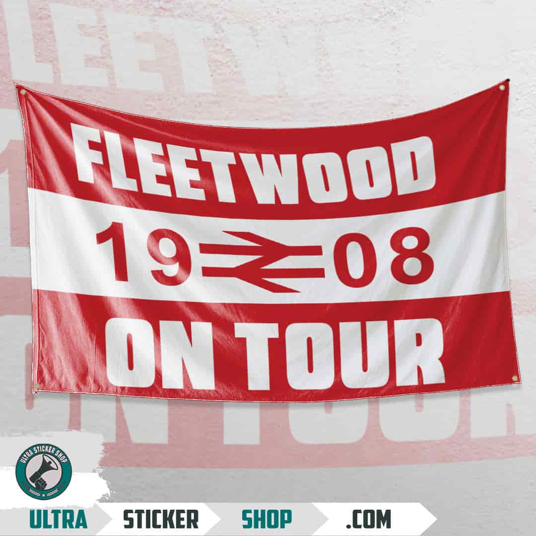 Fleetwood 1908 on tour Flagge