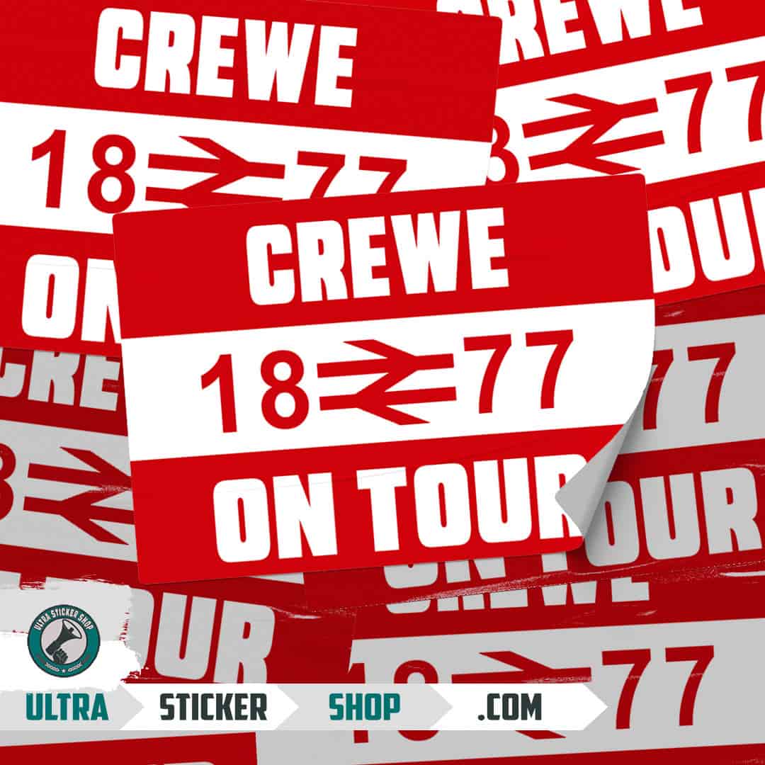Crewe 1877 on tour Nalepnice