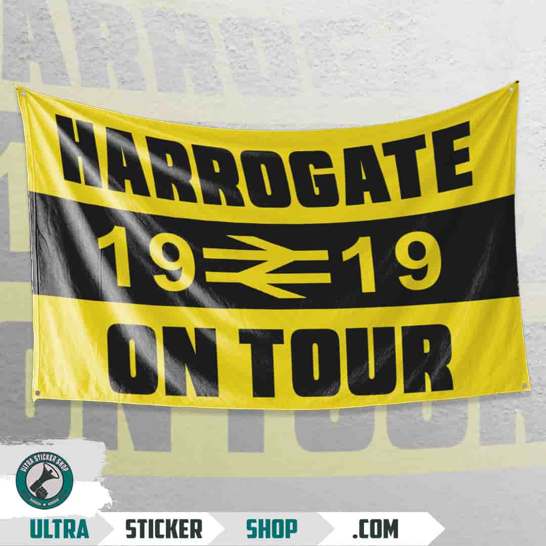 Harrogate 1919 on tour Flaga