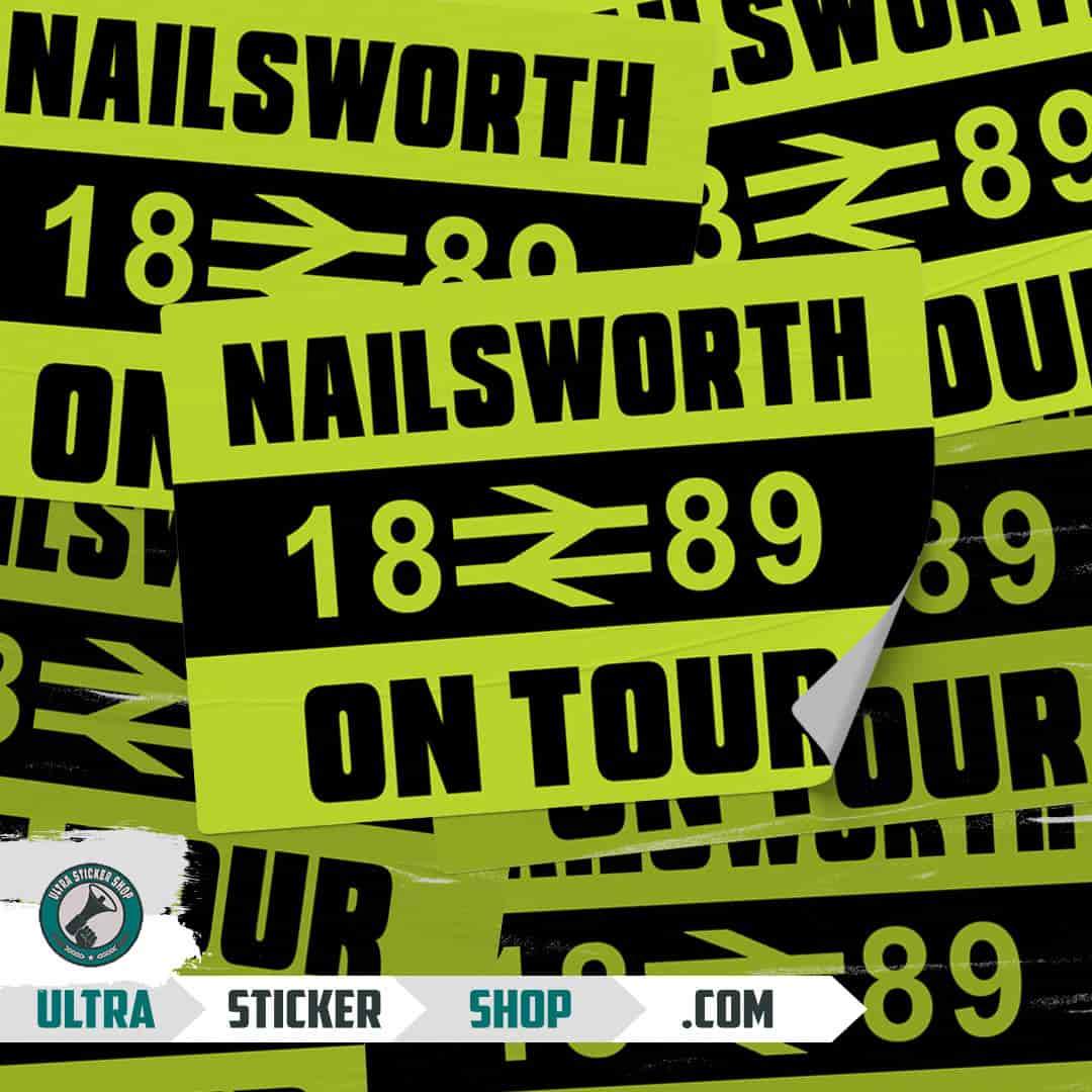 Nailsworth 1889 on tour Nálepky