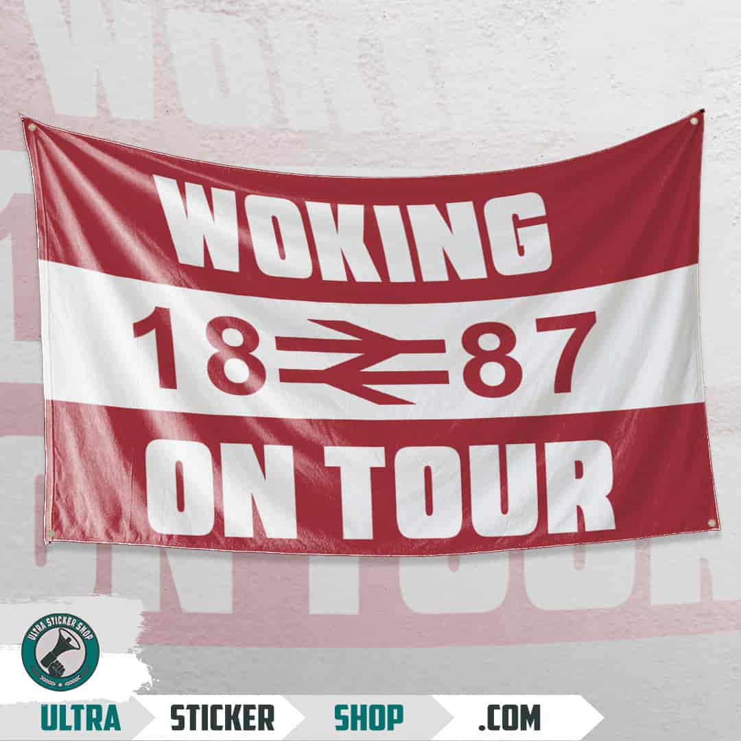 Woking 1887 on tour Flag