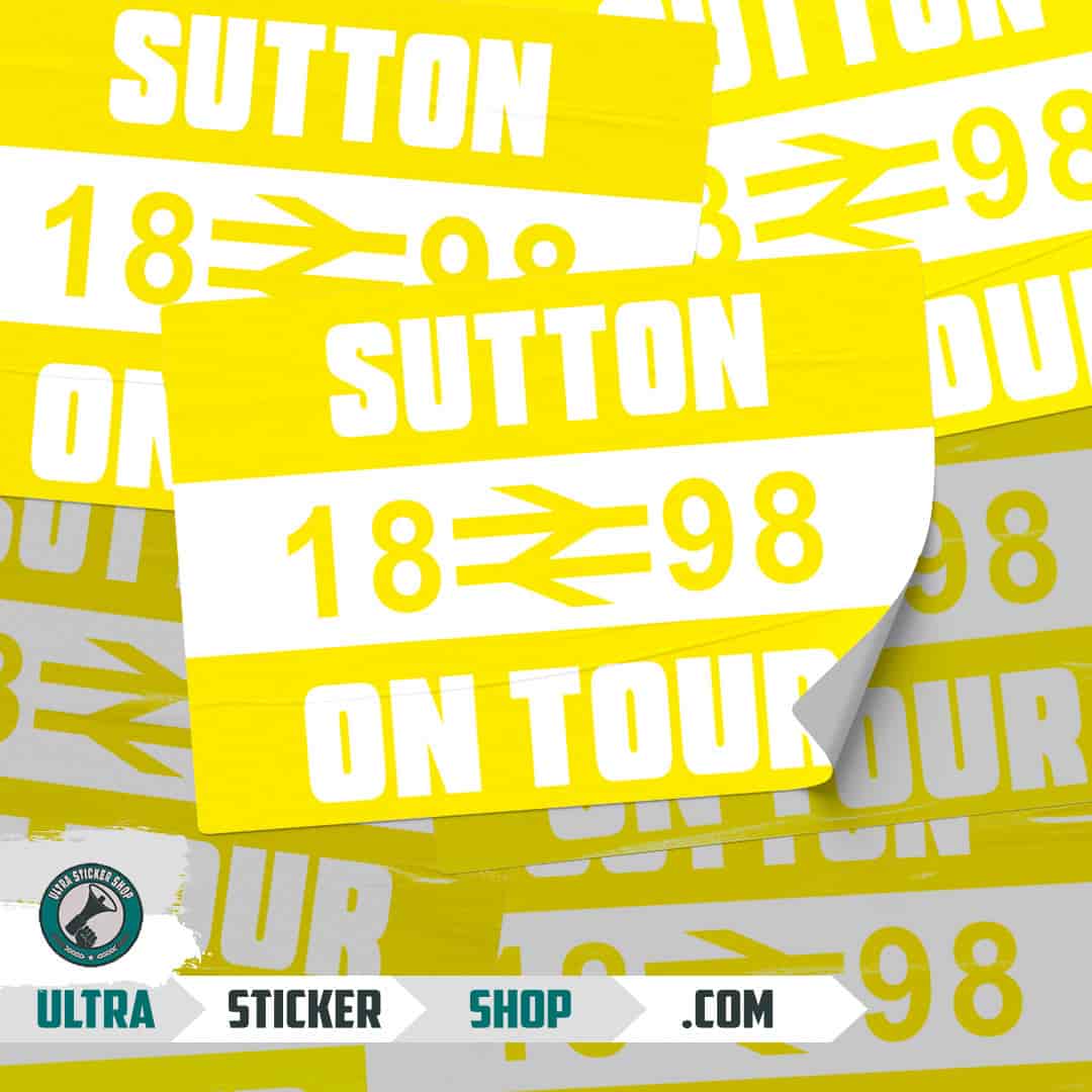 Sutton 1898 on tour Nalepnice