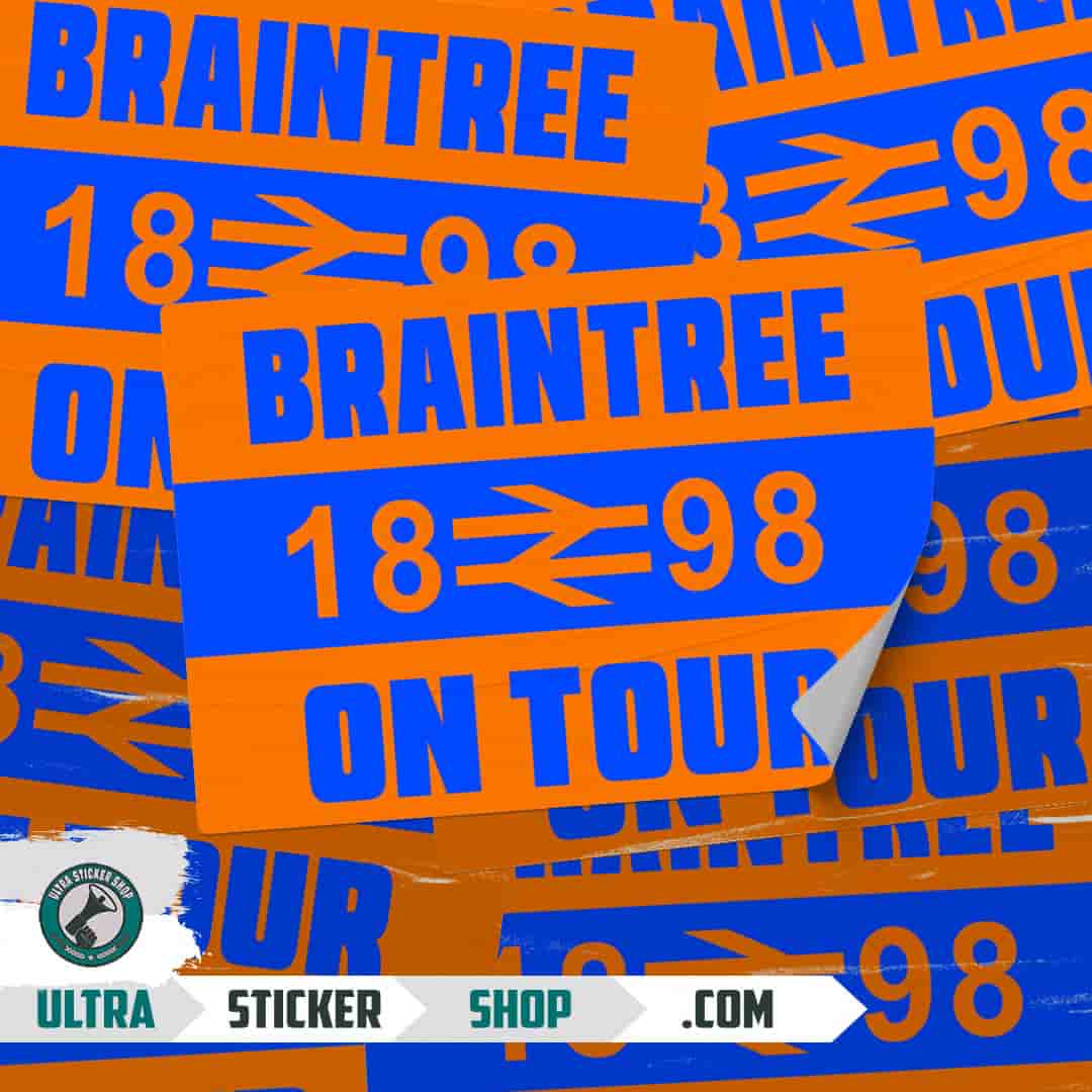 Braintree 1898 on tour Nalepnice