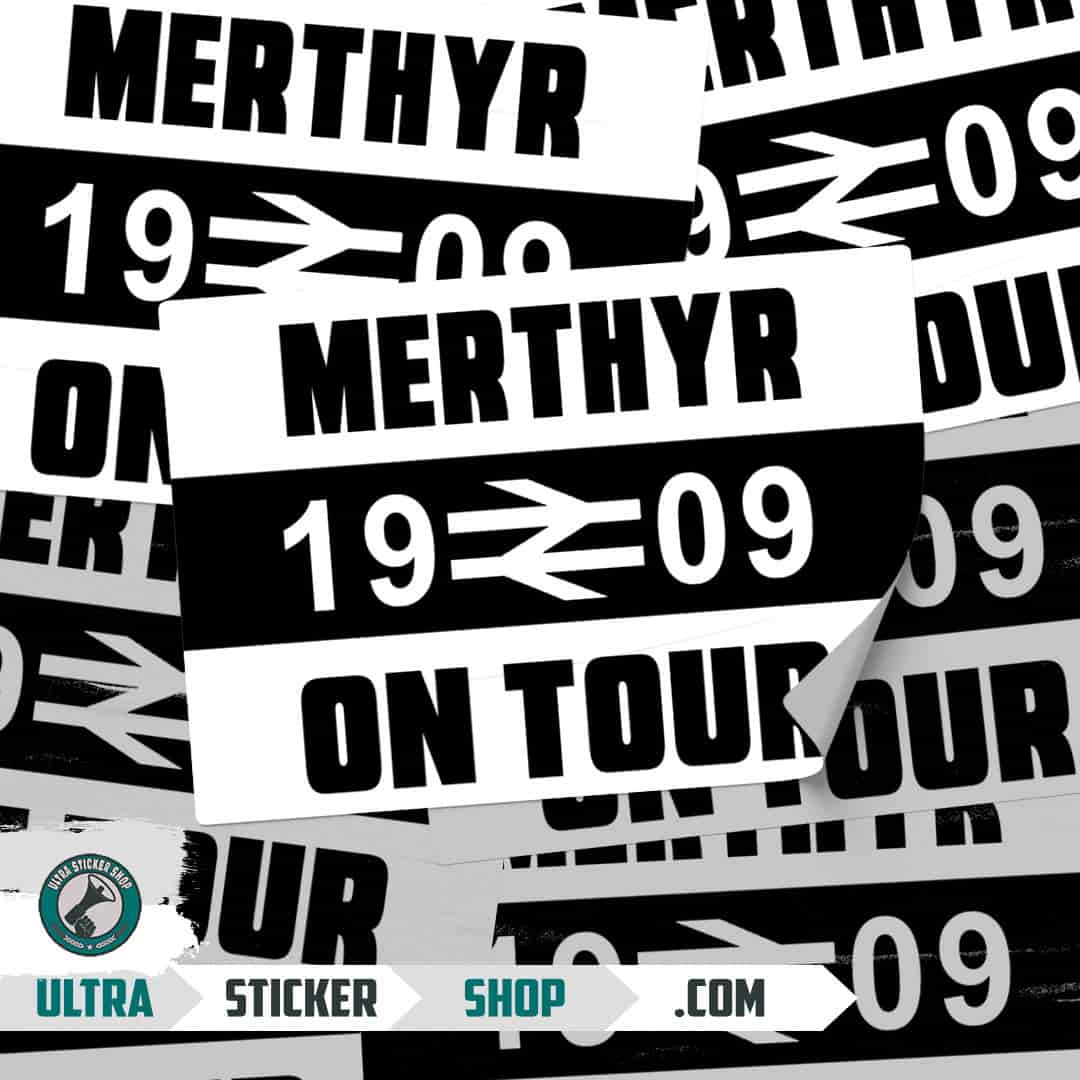Merthyr 1909 on tour Nalepnice