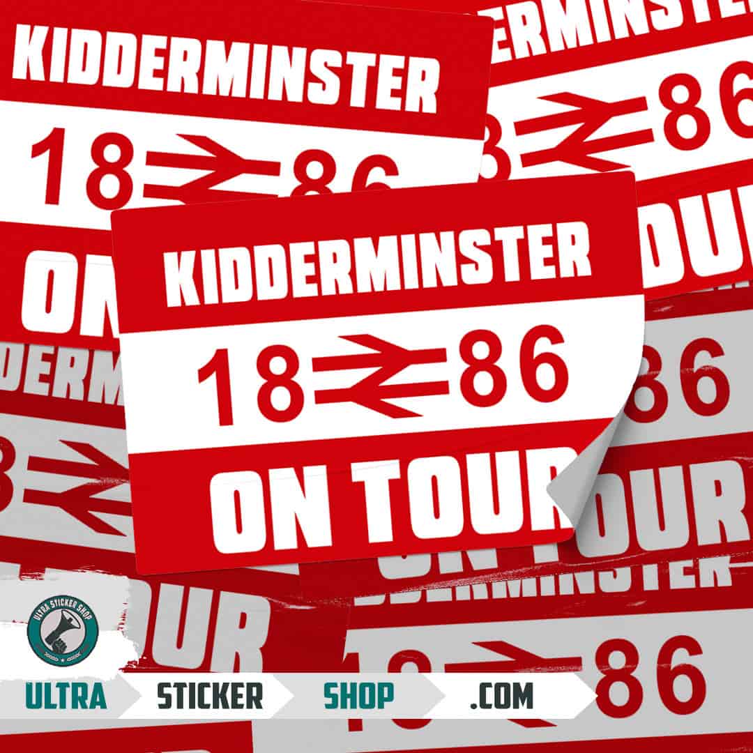 Kidderminster 1886 on tour Autocolante