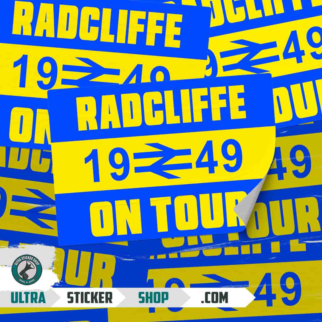 Radcliffe 1949 on tour Αυτοκόλλητα