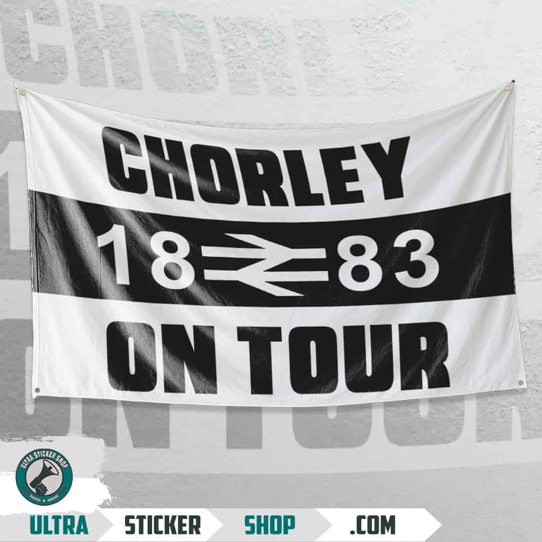 Chorley 1883 on tour Flagge