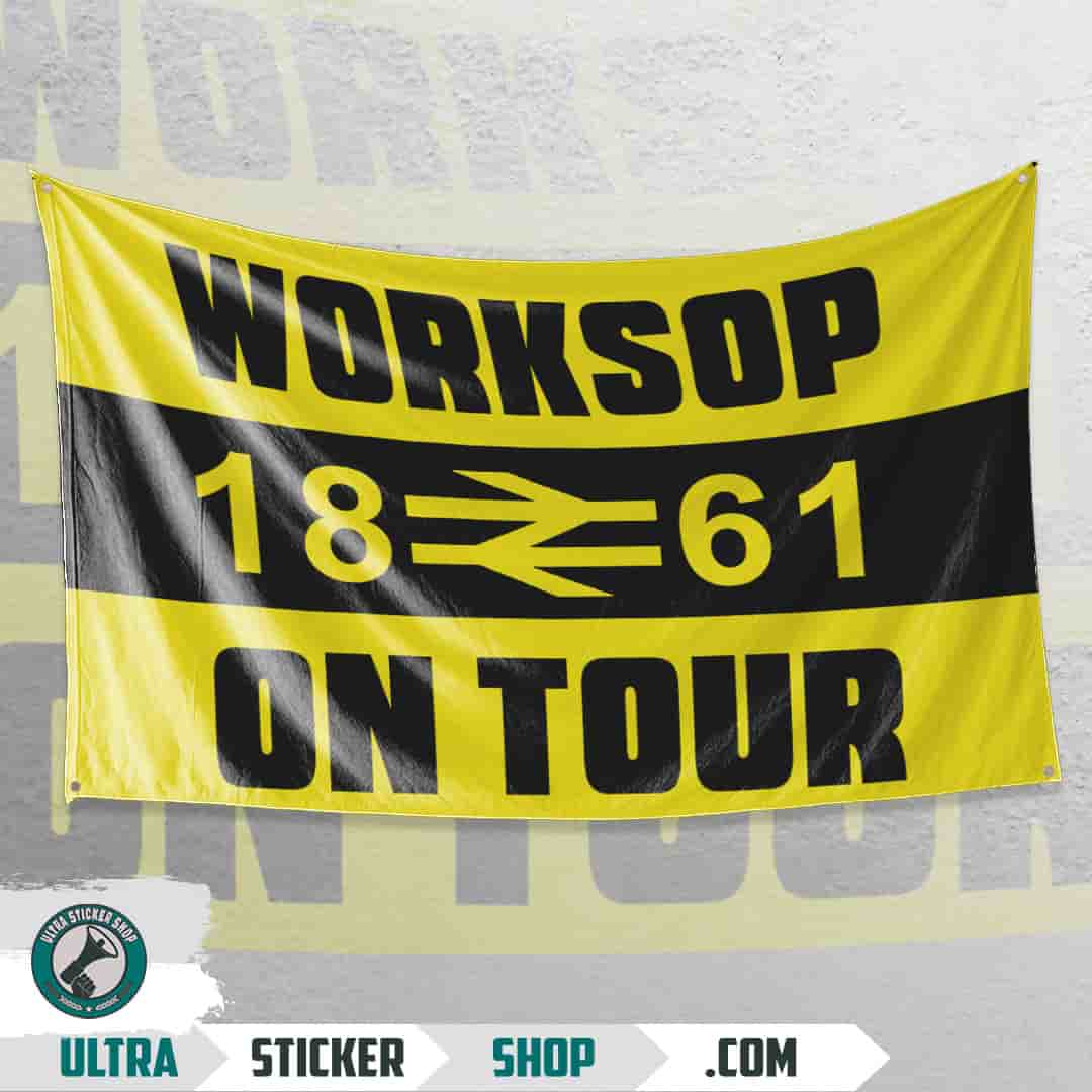 Worksop 1861 on tour Flagge