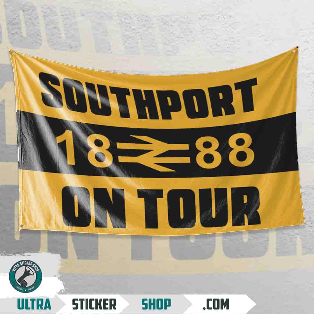 Southport 1888 on tour Σημαία