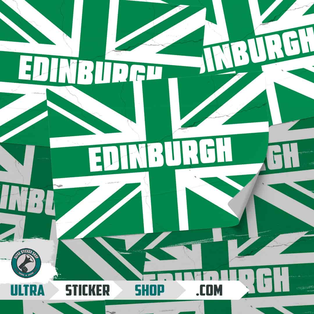 Edinburgh Union Jack Aufkleber