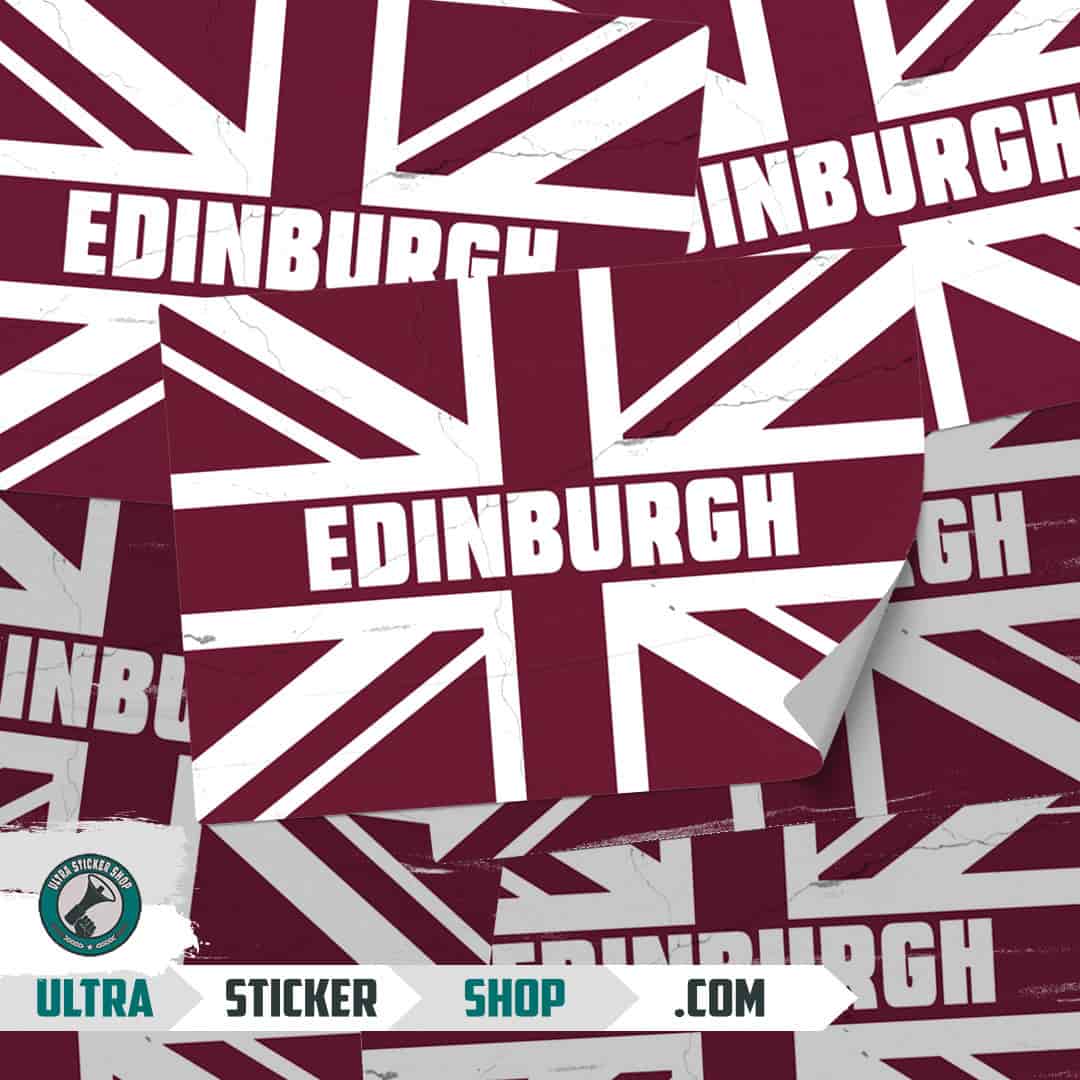 Edinburgh Union Jack Klistermærker