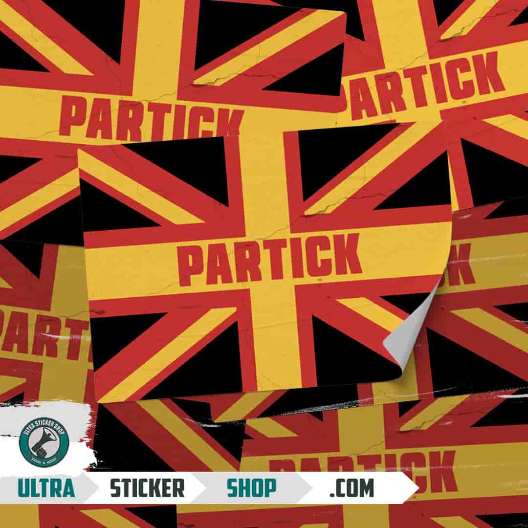 Partick Union Jack Nalepnice