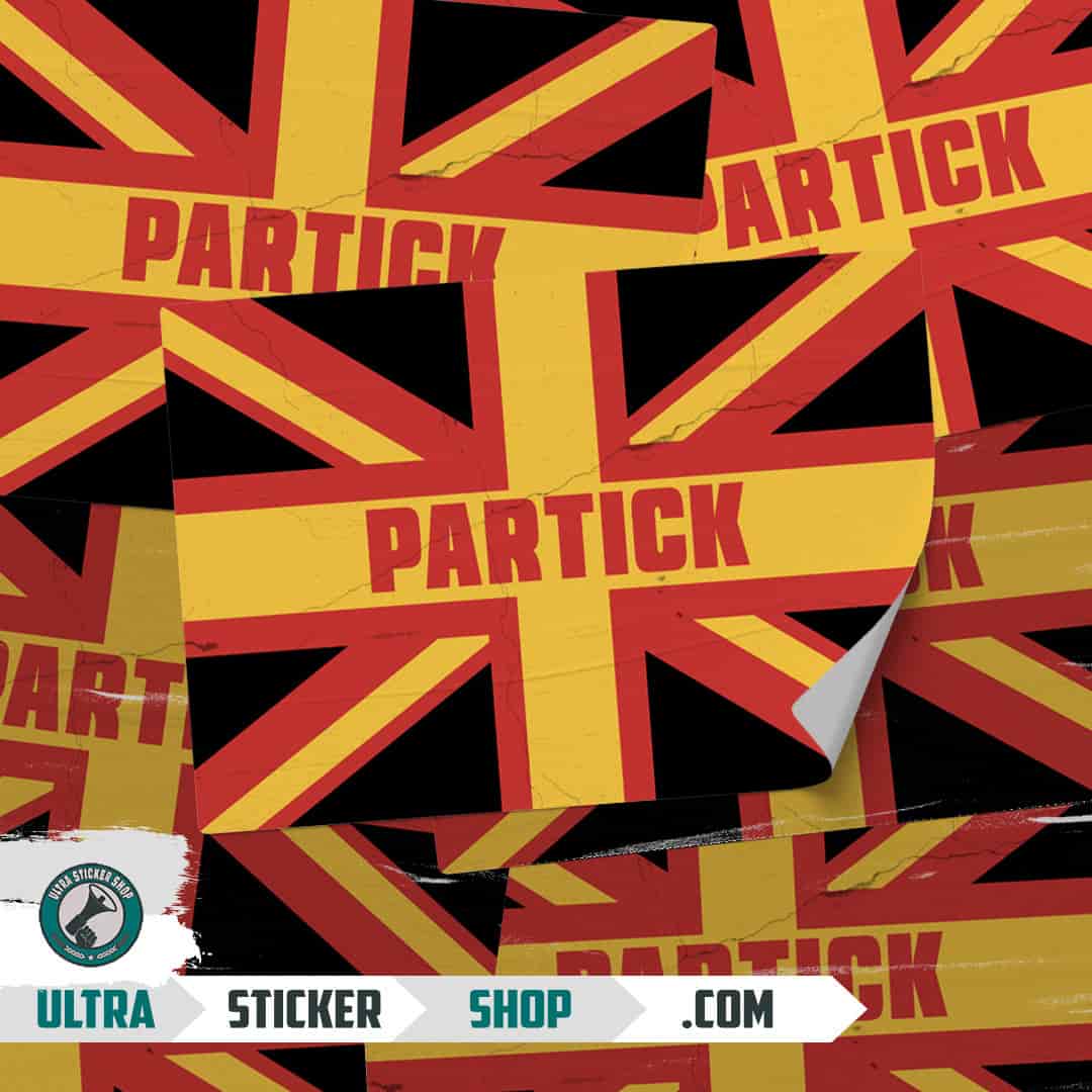 Partick Union Jack Nalepnice
