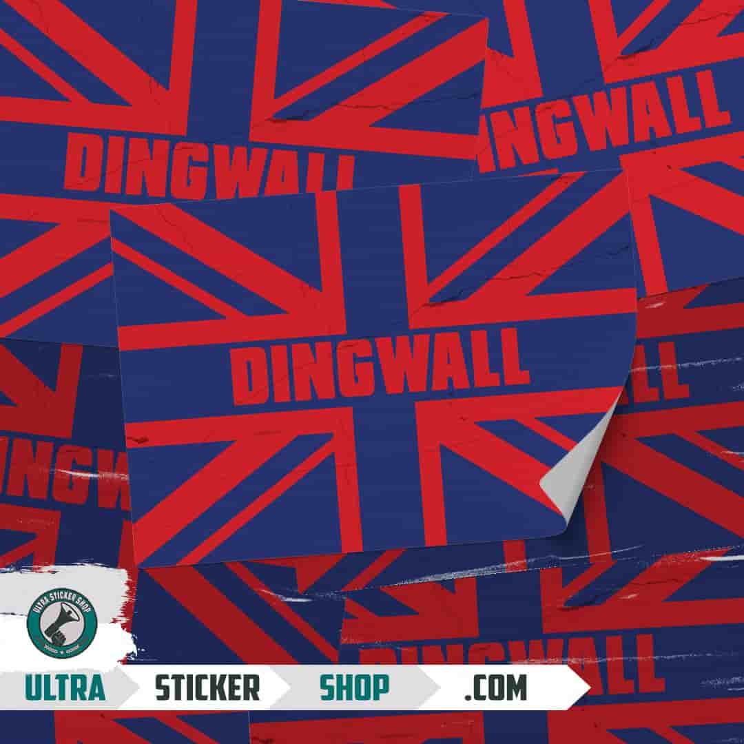 Dingwall Union Jack Nalepnice