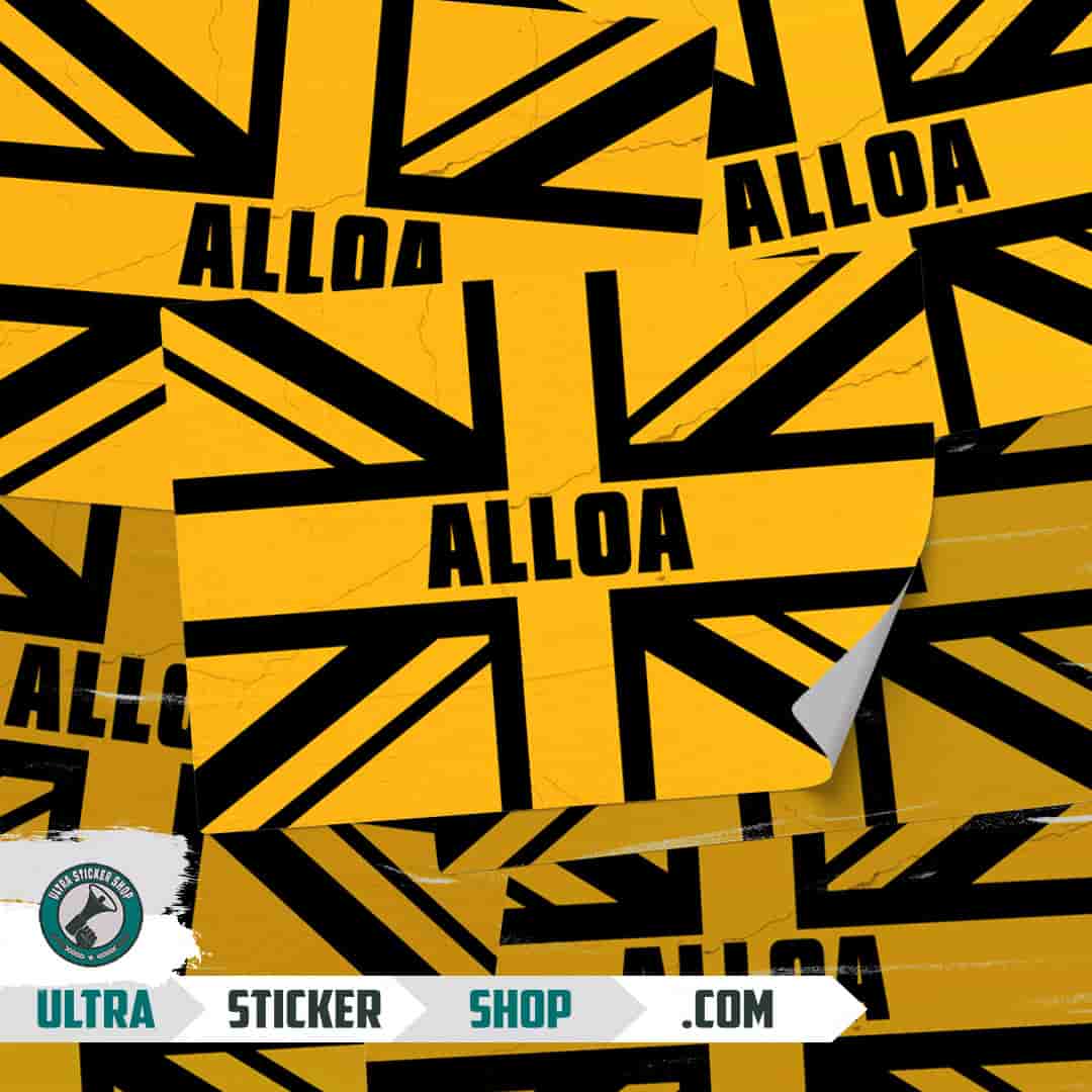 Alloa Union Jack Aufkleber