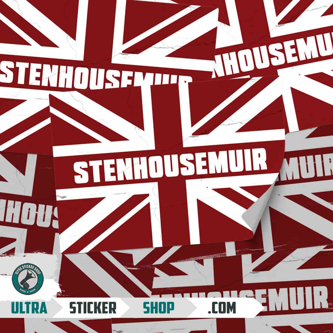 Stenhousemuir Union Jack Nalepnice