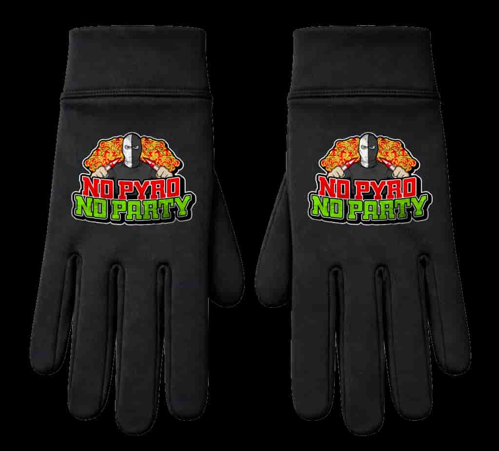 No pyro no party Handschuhe