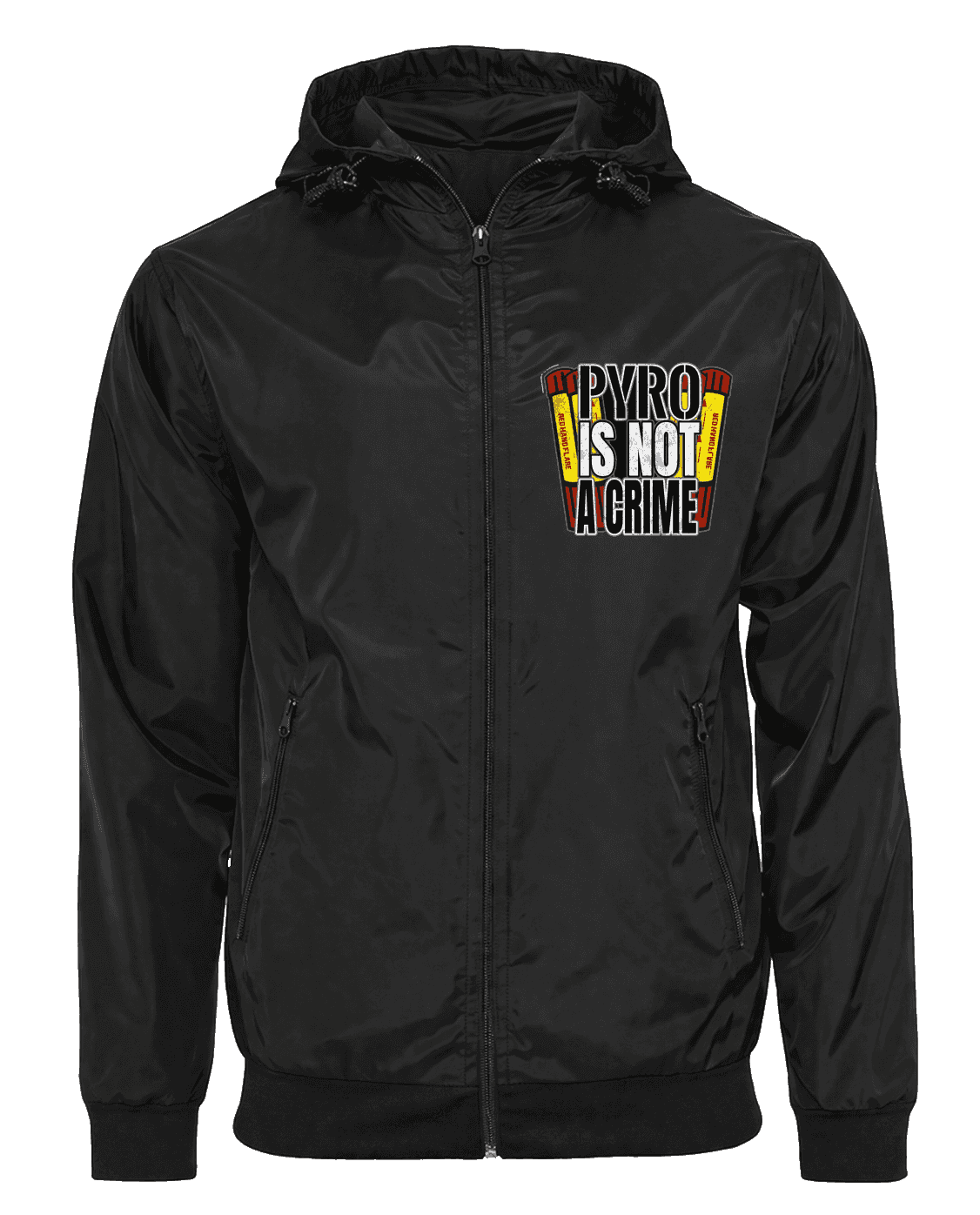 Pyro is not a crime Jacke mit abnehmbarer Balaclava