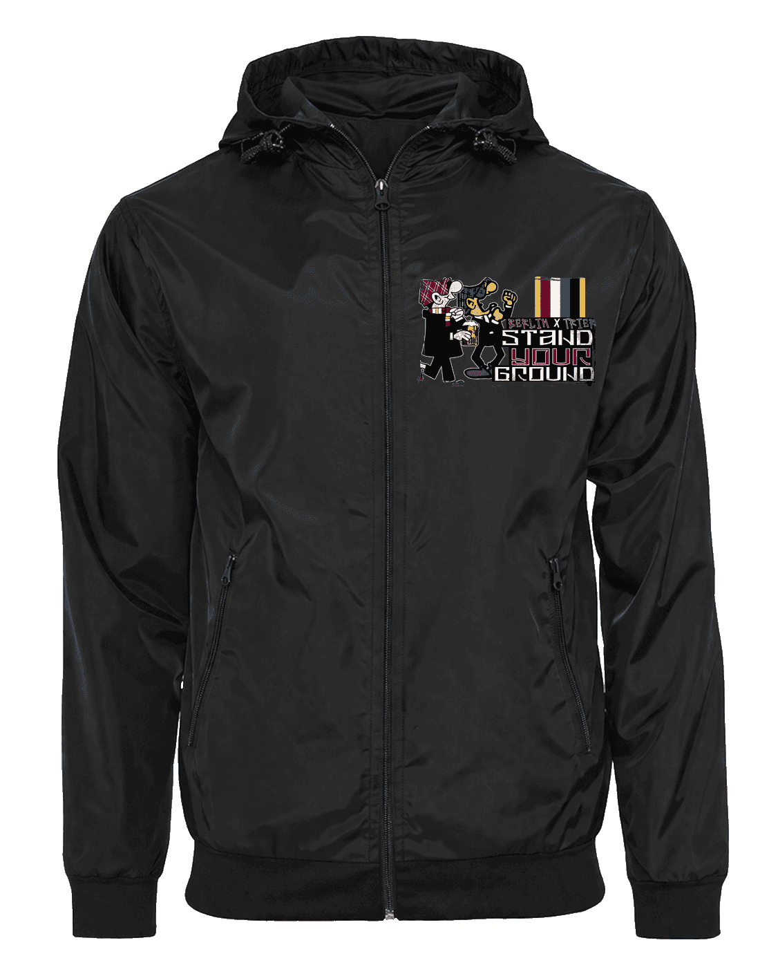Berlin X Trier Stand Your Ground Jacket with Zip-Off Balaclava