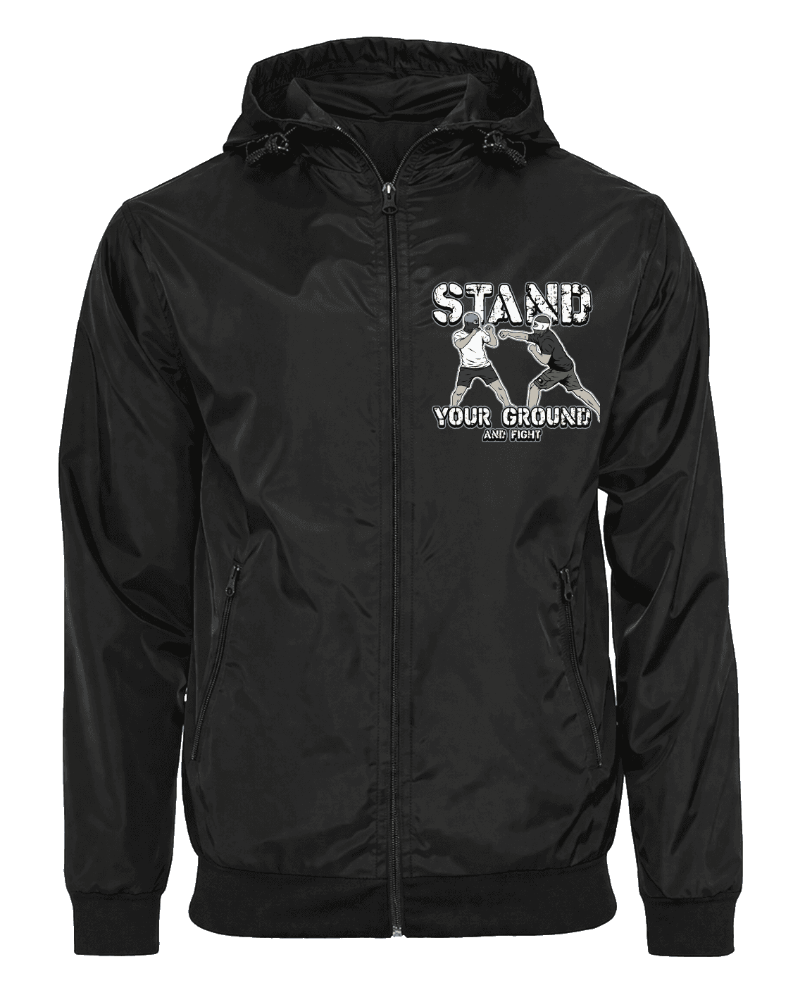 Stand Your Ground And Fight Jacke mit abnehmbarer Balaclava