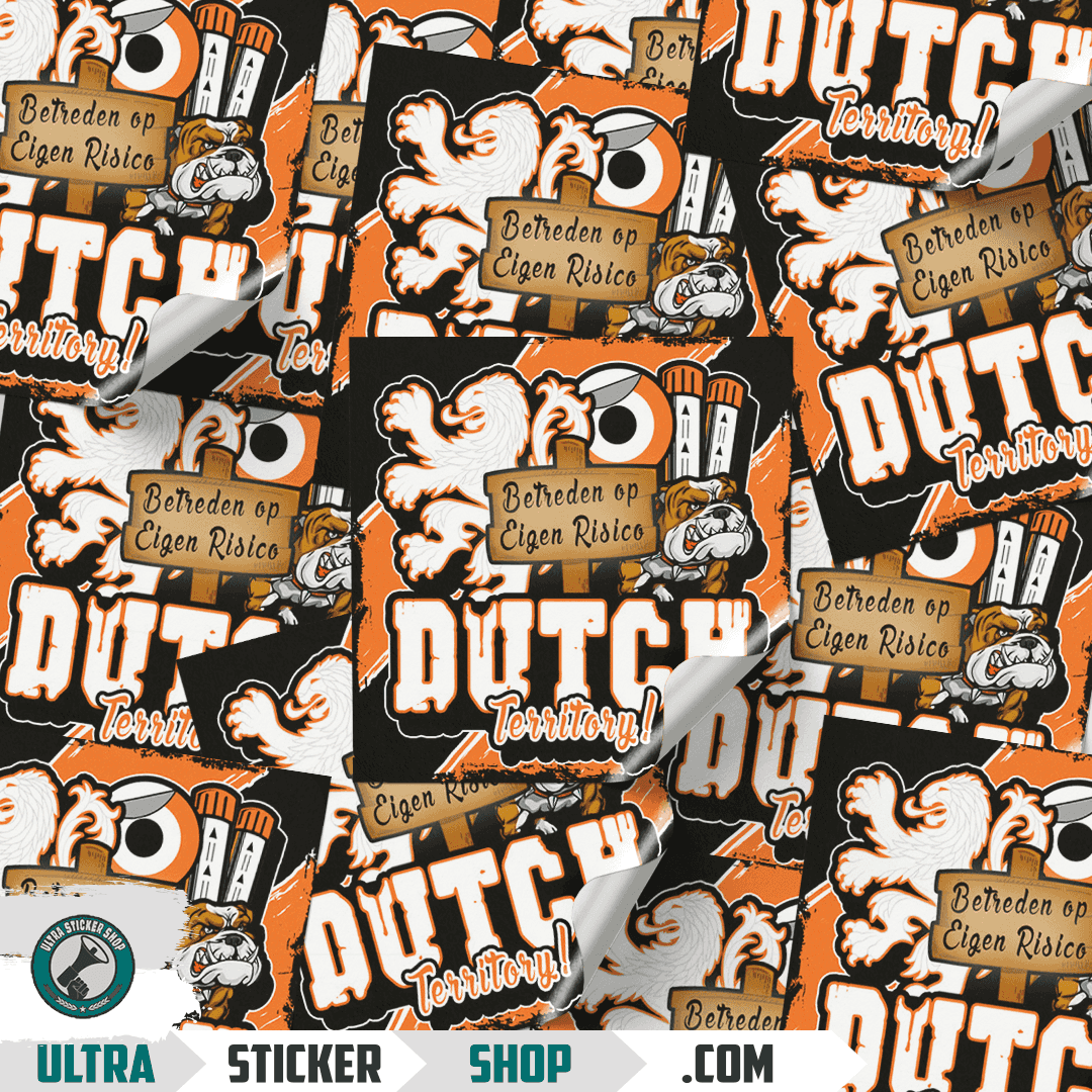 Dutch Territory Vierkant Autocolante