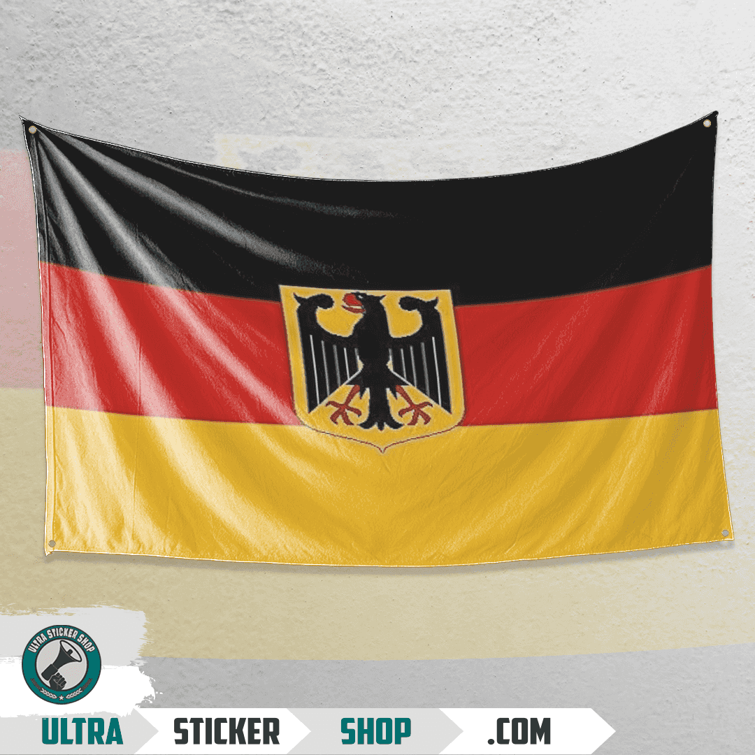 Deutsche Flagge mit Adler Steag