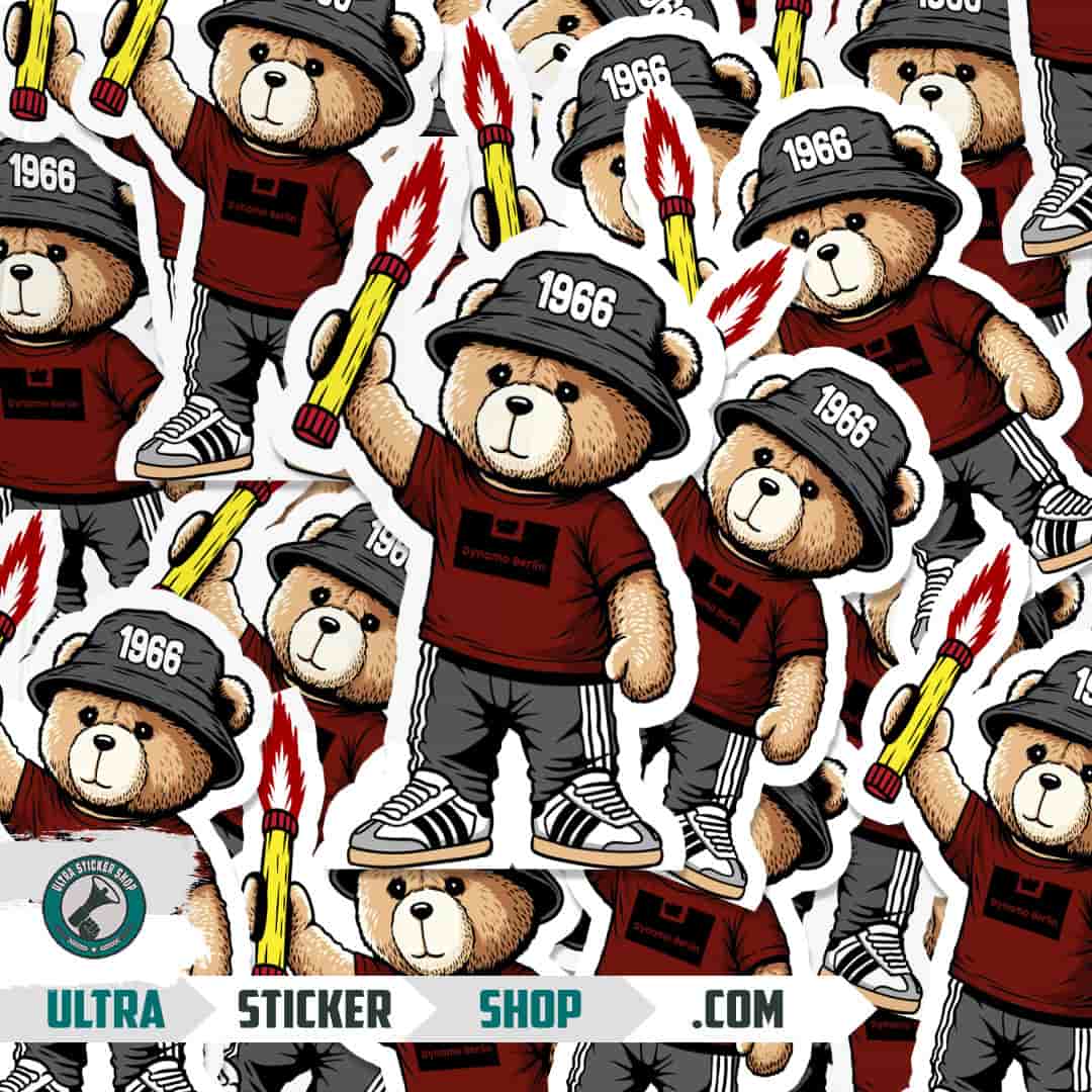 Dynamo Berlin 1966 bear Stickers