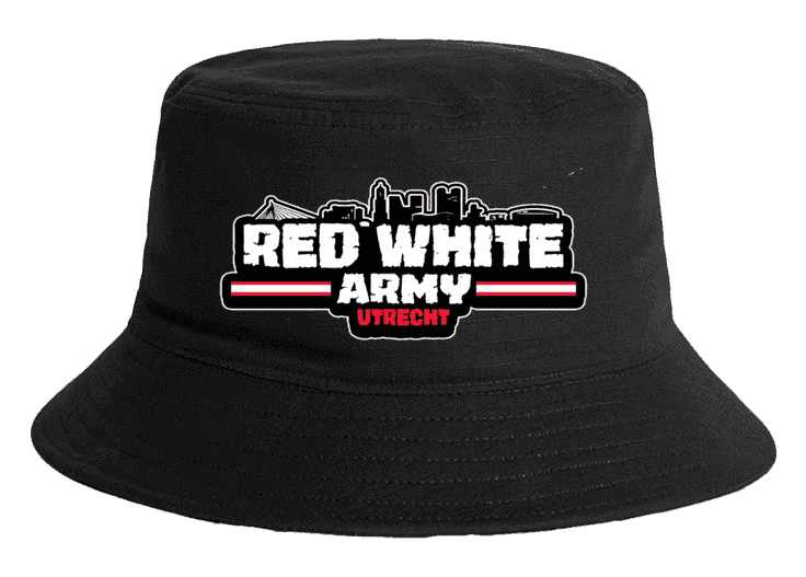 Red white army Utrecht Kapelusz typu bucket
