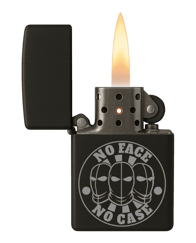 No face no case Feuerzeug