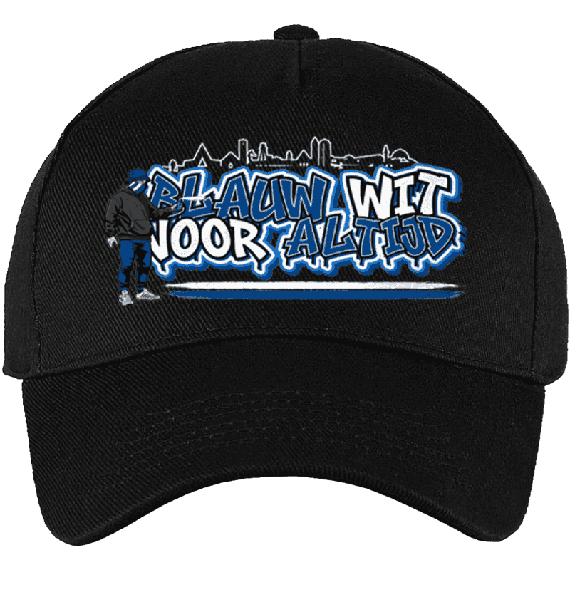 Blauw wit voor altijd Kappe