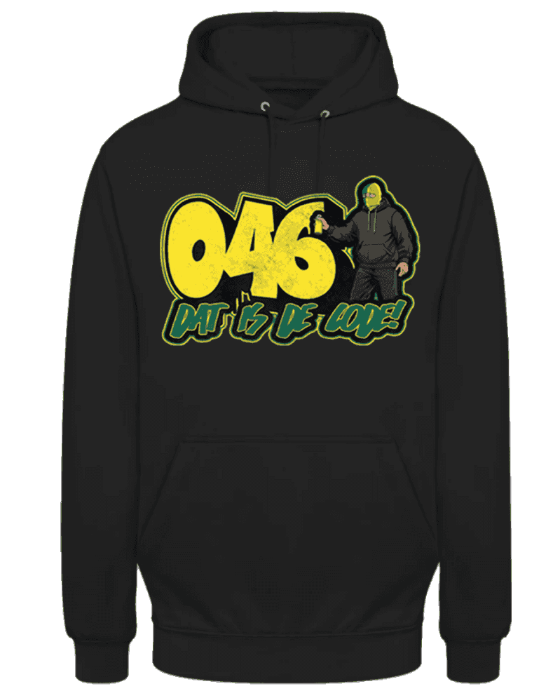 046 dat is de code! Bluza z kapturem