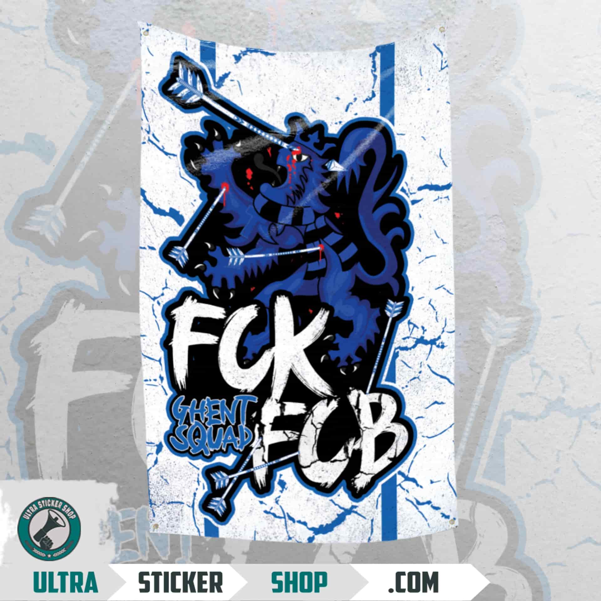 FCK FCB Gent Flagg