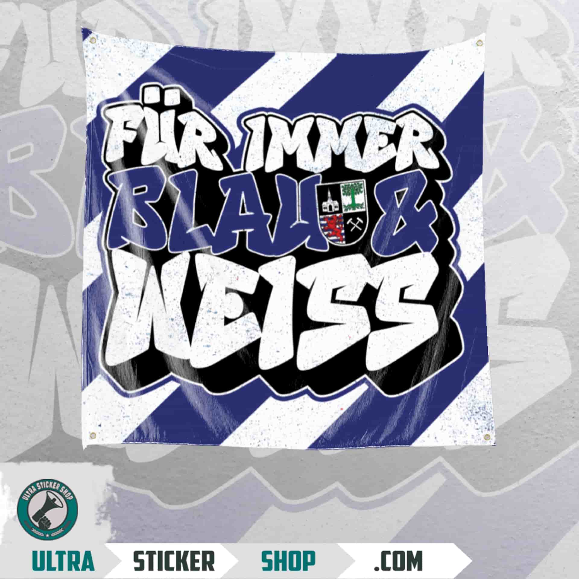 Fur immer blau & weiss Zastava