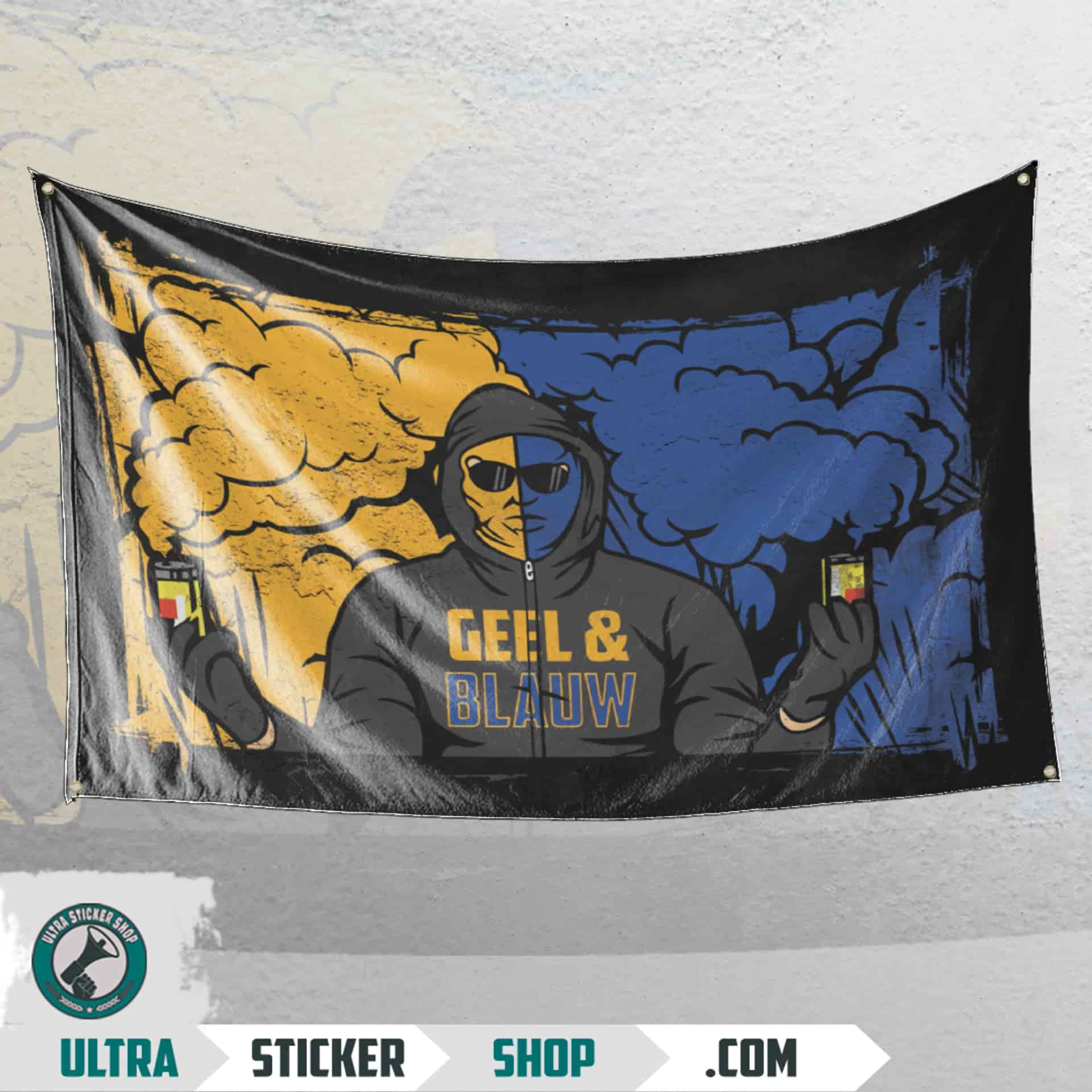 Geel & Blauw Flagge